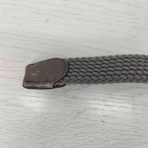 ラルコバレーノ Larcobaleno イタリア製 編み込み レザーベルト メンズ L