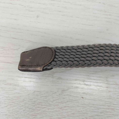 ラルコバレーノ Larcobaleno イタリア製 編み込み レザーベルト メンズ L