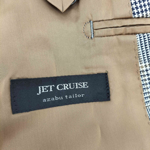 アザブテーラー 麻布テーラー AZABU TAILOR グレンチェック ウールテーラードジャケット メンズ JPN:44