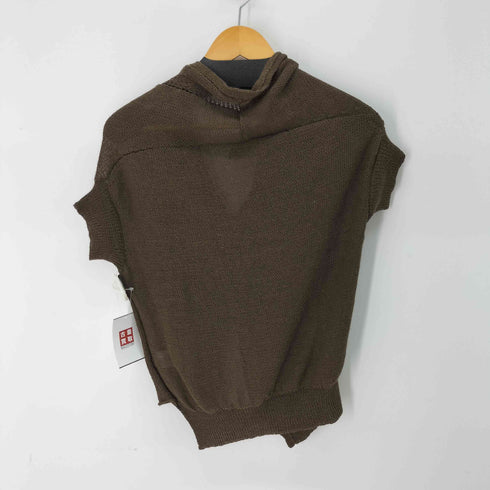 ワイズ Ys リネン混 半袖メッシュカーディガン レディース JPN:2