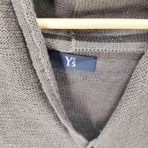 ワイズ Ys リネン混 半袖メッシュカーディガン レディース JPN:2