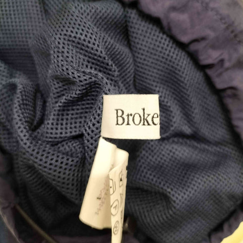 BROKENBASE ロゴ刺繍ナイロンハーフジップベスト outdoor メンズ L