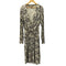 CLASS ROBERTO CAVALLI 総柄 ビジュー Vネック ワンピース レディース