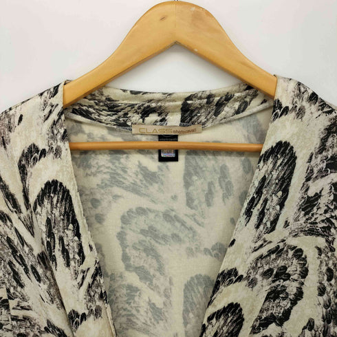 CLASS ROBERTO CAVALLI 総柄 ビジュー Vネック ワンピース レディース