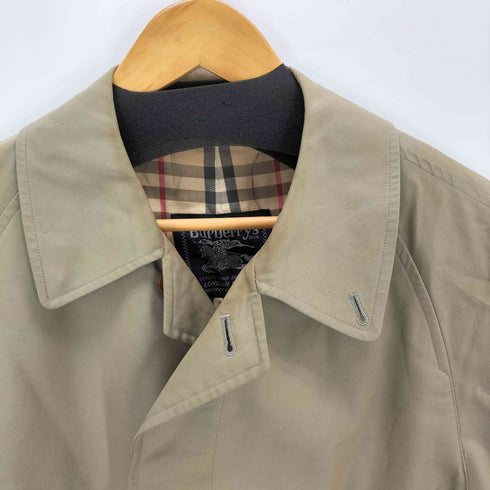 バーバリーズ BURBERRYS 裏地ノバチェック 比翼ステンカラーコート メンズ