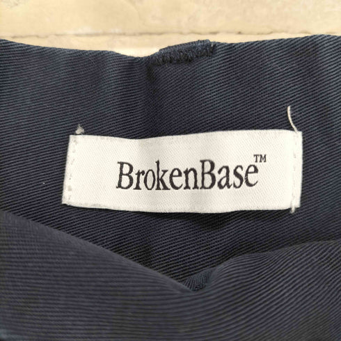BROKENBASE ロゴ刺繍ワイドチノパン outdoor メンズ M