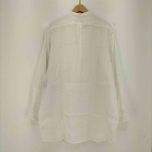 インディヴィジュアライズドシャツ individualized shirts USA製 リネン ハーフボタン バンドカラー プルオーバーシャツ メンズ import:S