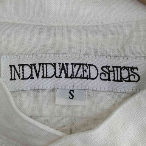 インディヴィジュアライズドシャツ individualized shirts USA製 リネン ハーフボタン バンドカラー プルオーバーシャツ メンズ import:S