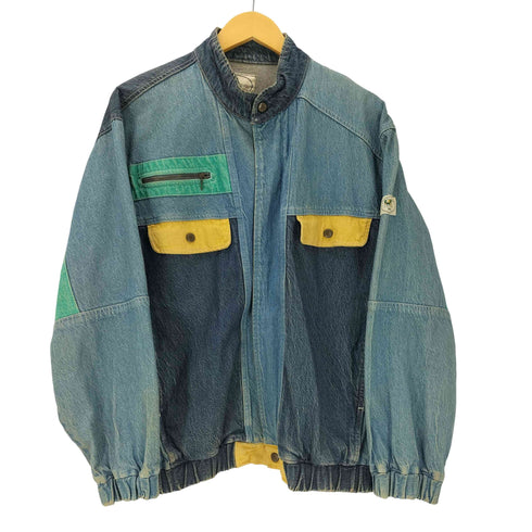 GumGum 配色 デニムジャケット メンズ L