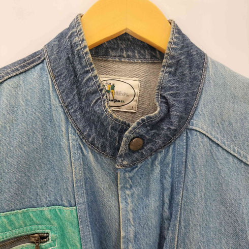 GumGum 配色 デニムジャケット メンズ L