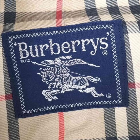 バーバリーズ BURBERRYS 裏地ノバチェック 比翼ステンカラーコート メンズ