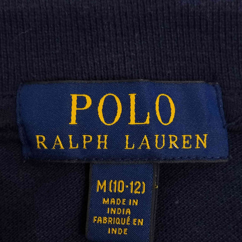 ポロラルフローレン POLO RALPH LAUREN スモールポニー刺繍 ボーダー 鹿の子ポロシャツ レディース M (10-12)