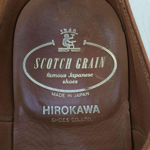 スコッチグレイン SCOTCH GRAIN ストレートチップ 内羽根 ドレスシューズ HIROKAWA メンズ JPN:25.5