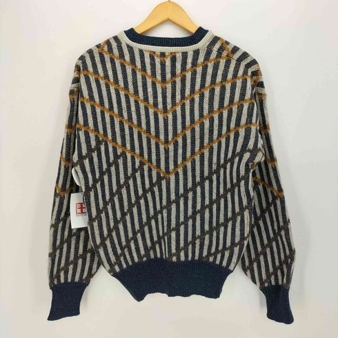 イヴサンローラン Yves Saint Laurent 70s tricots pour homme アルパカ モヘヤ混 Vネック ニット メンズ import:L