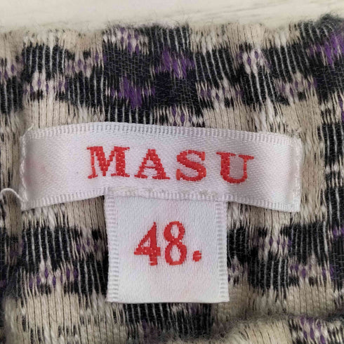 エムエーエスユー MASU 20aw JACQUARD CHECK PANTS メンズ JPN:48