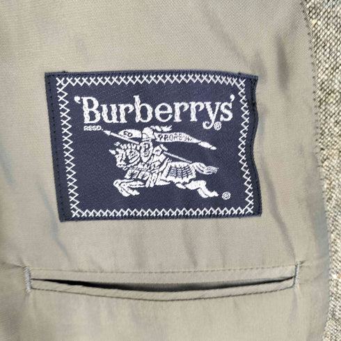 バーバリーズ BURBERRYS ネップ加工3Bテーラードジャケット スーツセットアップ メンズ 175