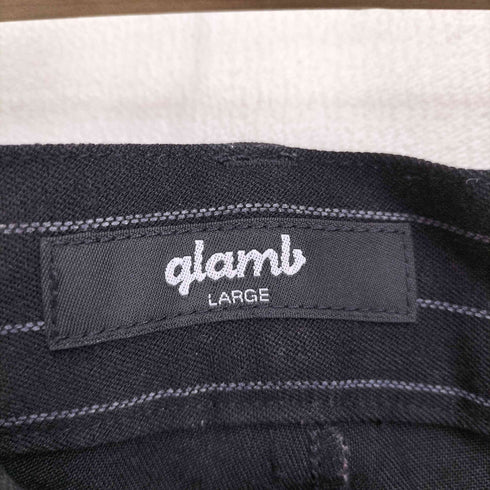 グラム glamb カールストライプクロップドスラックス メンズ JPN:L