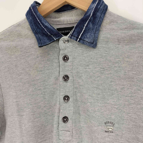 ディーゼル DIESEL デニム切替 ワンポイントポロシャツ メンズ JPN:S