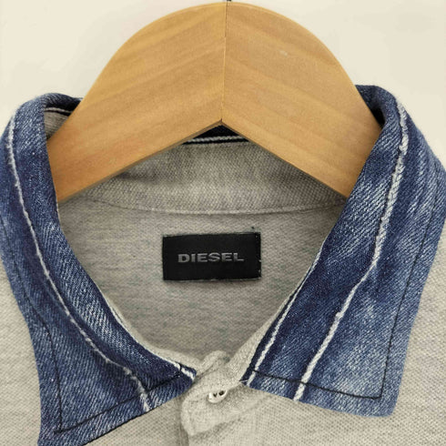 ディーゼル DIESEL デニム切替 ワンポイントポロシャツ メンズ JPN:S