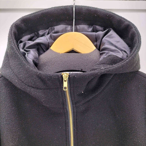 IEDIT メルトン調 切り替えのきれいめダウン遣いコート レディース LL