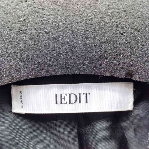 IEDIT メルトン調 切り替えのきれいめダウン遣いコート レディース LL