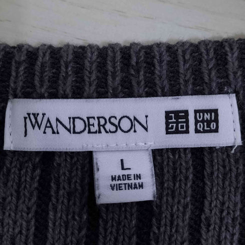 ユニクロジェイダブリューアンダーソン UNIQLO JW ANDERSON 24aw リブタイネックセーター レディース JPN:L