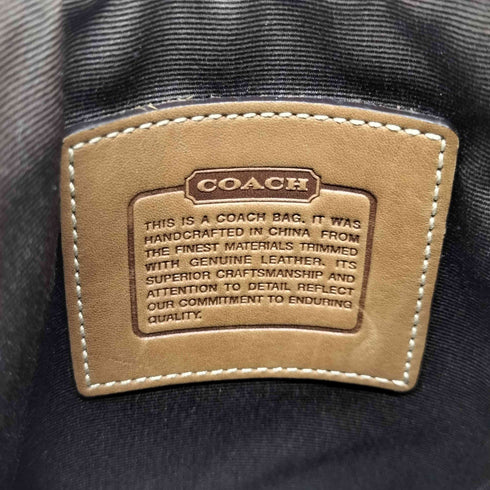 コーチ COACH ミニシグネチャー レザー×キャンバス コンビ ミニショルダーバッグ レディース