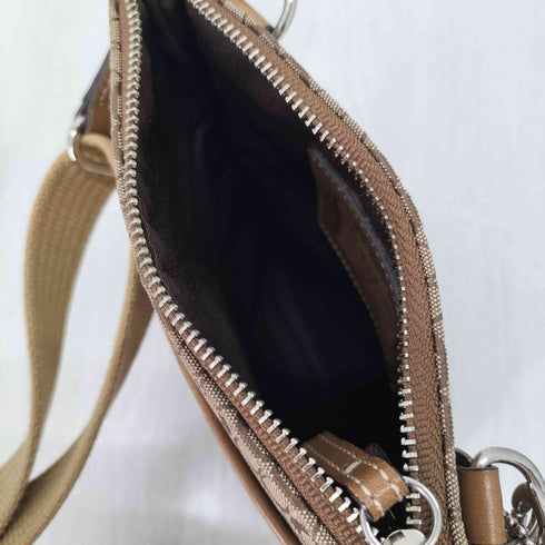 コーチ COACH ミニシグネチャー レザー×キャンバス コンビ ミニショルダーバッグ レディース