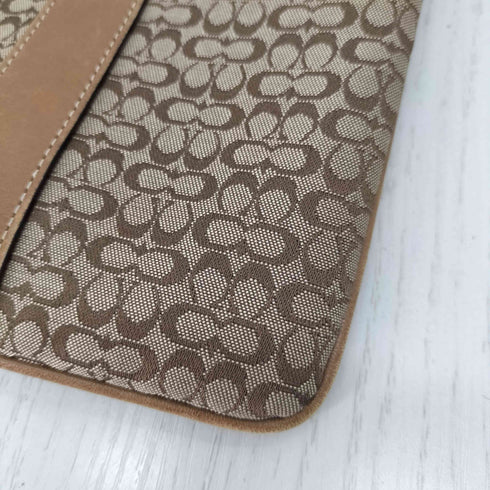 コーチ COACH ミニシグネチャー レザー×キャンバス コンビ ミニショルダーバッグ レディース