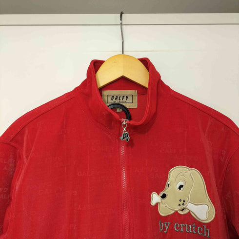 ガルフィー GALFY 犬 ロゴ刺繍 レオパード S/S トラックジャケット トラックパンツ セットアップ メンズ FREE