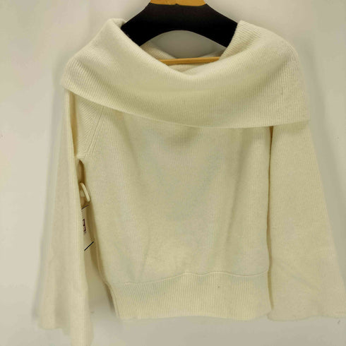 ラグナムーン LAGUNAMOON オフショルフレアスリーブニットプルオーバー レディース FREE