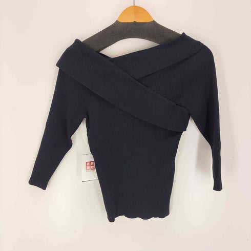 ジャスグリッティー JUSGLITTY アシメリブニット レディース JPN:2