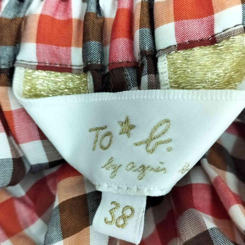 トゥービーバイアニエスベー To b. by agnes b. チェック キュロットパンツ レディース 38