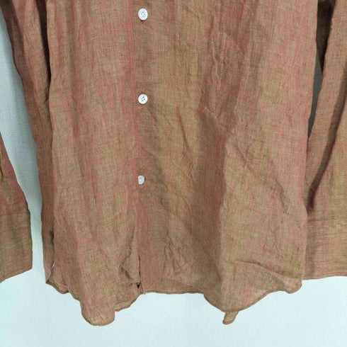 トゥモローランド TOMORROWLAND 総柄 リネン100 L/S シャツ メンズ