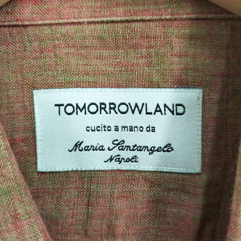 トゥモローランド TOMORROWLAND 総柄 リネン100 L/S シャツ メンズ