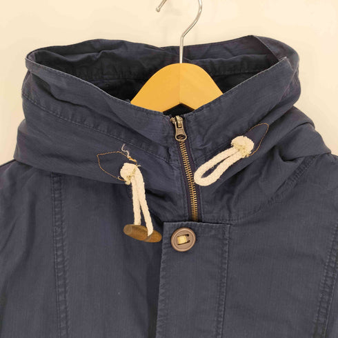 ディッキーズ Dickies ロゴワッペン 比翼ボタン トグルボタン フラップポケット スタンドネック フーディージャケット メンズ JPN:XL