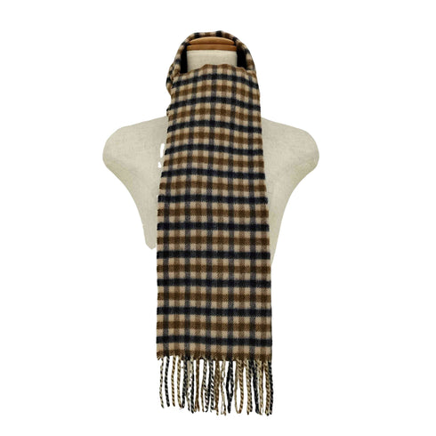 アクアスキュータム AQUASCUTUM チェック カシミヤ マフラー レディース