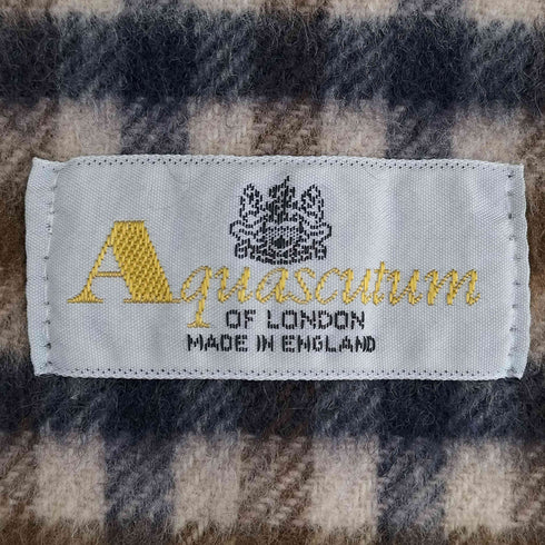 アクアスキュータム AQUASCUTUM チェック カシミヤ マフラー レディース