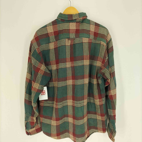 Johnny Cotton 90S USA製 チェック柄 フラップポケット フランネルシャツ メンズ import:M