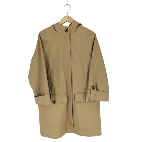 SEZANE 裏地チェックフーデッドコート import レディース 38