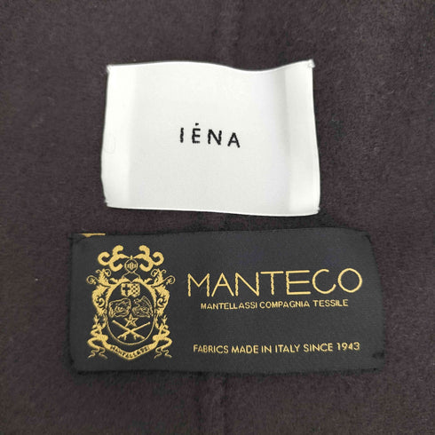 イエナ IENA 20AW MANTECO 社製 イタリア製 ウール ノーカラー チェスター コート レディース JPN:38