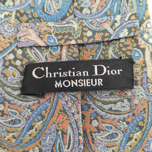 クリスチャンディオール Christian Dior 総柄シルクネクタイ メンズ