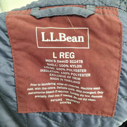 エルエルビーン L.L.Bean 裏地キルティング ロゴワッペン 切替 マルチカラー マウンテン パーカー メンズ import:L