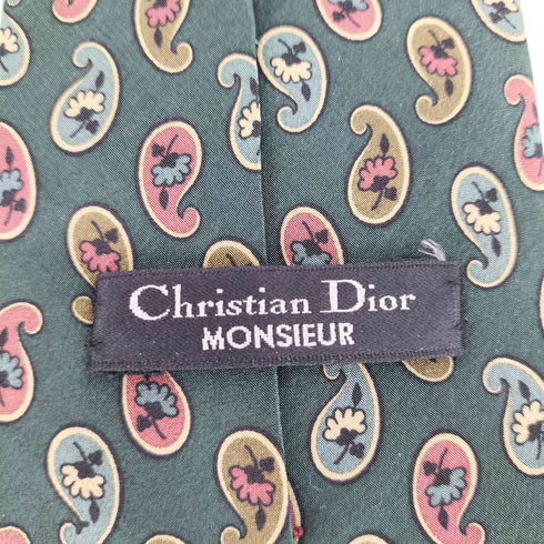 クリスチャンディオール Christian Dior 総柄シルクネクタイ メンズ