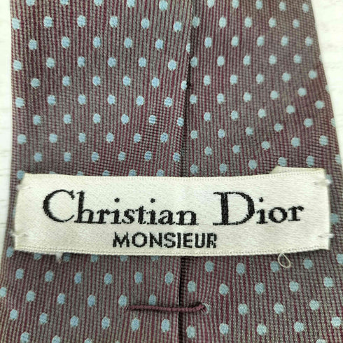 クリスチャンディオール Christian Dior 総柄シルクネクタイ メンズ