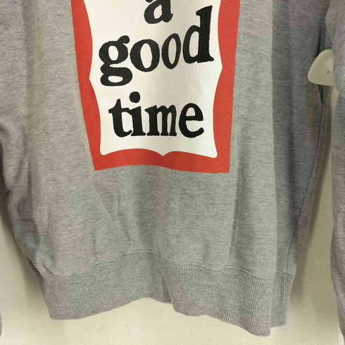 ハブアグッドタイム HAVE A GOOD TIME ロゴプリント ロングスリーブスウェット メンズ JPN:M