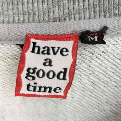 ハブアグッドタイム HAVE A GOOD TIME ロゴプリント ロングスリーブスウェット メンズ JPN:M