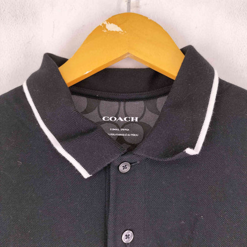 コーチ COACH ロゴワッペン S/S ポロシャツ メンズ XS