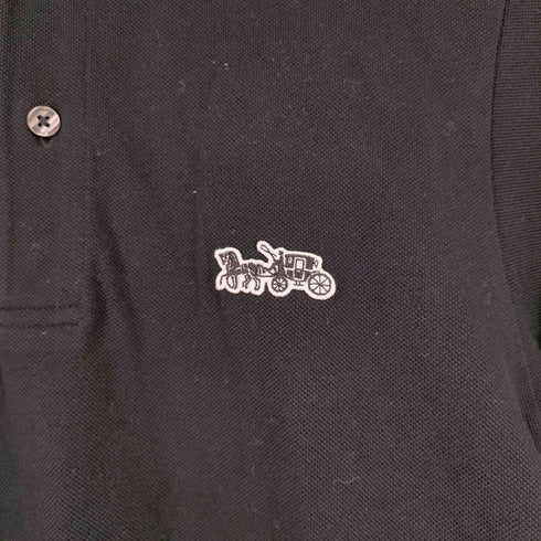 コーチ COACH ロゴワッペン S/S ポロシャツ メンズ XS