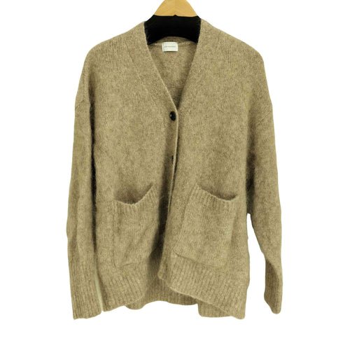 ユナイテッドアローズグリーンレーベルリラクシング UNITED ARROWS green label relaxing 24AW アルパカシャギー Vネックカーディガン レディース FREE